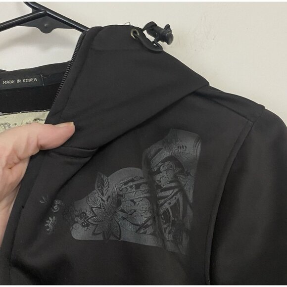 Roxy Snowboard Ski Jacket Black Medium Full Zip Hoodie - Picture 4 of 11